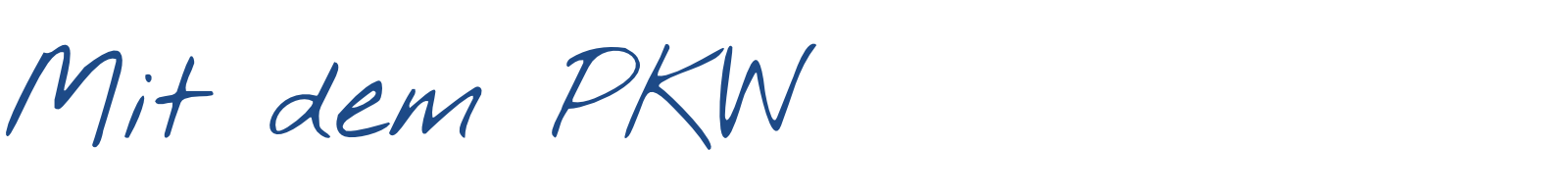 Mit dem PKW