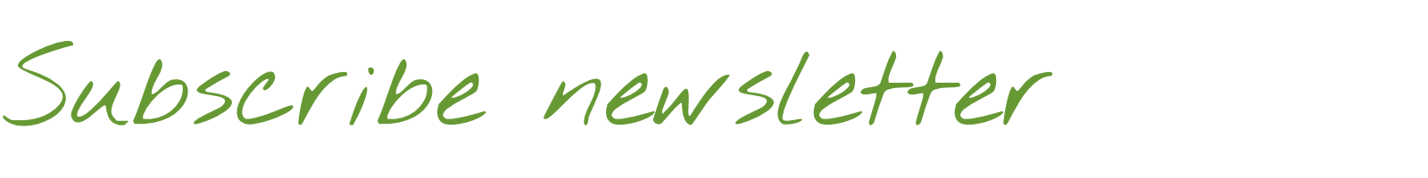 Subscribe newsletter