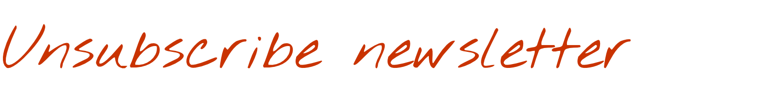 Unsubscribe from newsletter